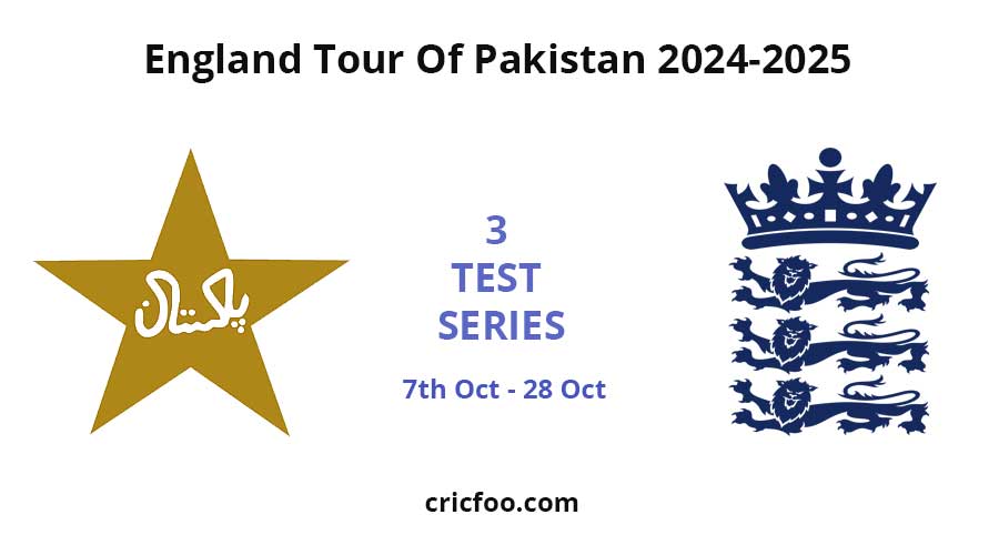 England vs Pakistan, England Tour of Pakistan 2024