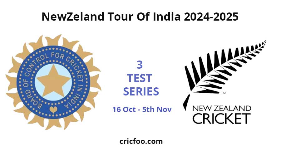 India vs Newzeland, Newzeland Tour of India 2024 Test Cricket Live