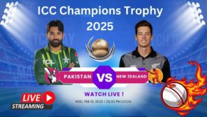 Pakistan vs New Zealand Live, ICC Champions Trophy 2025